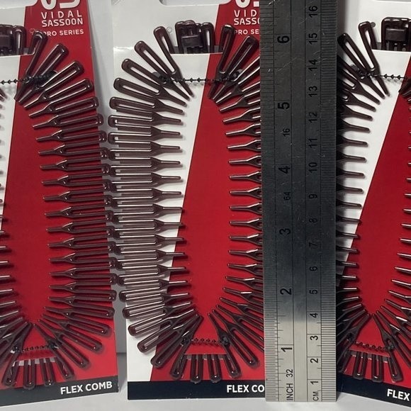 Vidal Sassoon Pro Series Flex Comb Hair Styling Brown Set of 3 main image 6